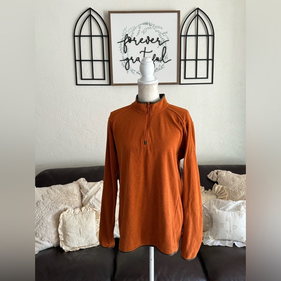 Arc’teryx Quarter Zip Orange Long Sleeve Jacket Size L Outdoor Hiking Gorpcore - Picture 3 of 13